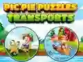 खेल Pic Pie Puzzles Transports ऑनलाइन