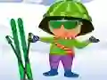 खेल Dora Ski Dress up ऑनलाइन