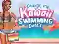 खेल Design My Kawaii Swimming Outfit ऑनलाइन