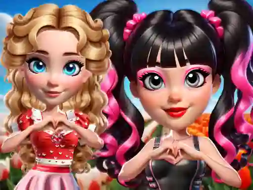 खेल Vibrant Hearts Glamour vs Punk ऑनलाइन