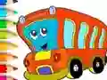 खेल Coloring Book: Bus ऑनलाइन