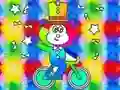 खेल Coloring Book: Monkey Rides Unicycle ऑनलाइन