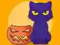खेल Coloring Book: Halloween Cat ऑनलाइन