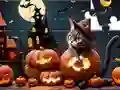 खेल Jigsaw Puzzle: Halloween Cat ऑनलाइन