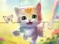 खेल Jigsaw Puzzle: Kitten With Butterfly ऑनलाइन