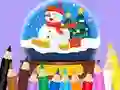 खेल Coloring Book: Christmas Crystal Ball ऑनलाइन
