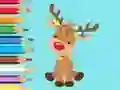खेल Coloring Book: Cute Christmas Reindeer ऑनलाइन