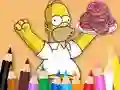 खेल Coloring Book: Simpson Doughnut ऑनलाइन