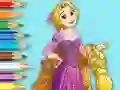 खेल Coloring Book: Princess Rapunzel ऑनलाइन