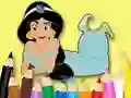 खेल Coloring Book: Princess Jasmine ऑनलाइन
