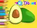खेल Coloring Book: Avocado Fruit ऑनलाइन