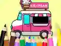 खेल Coloring Book: Ice Cream Car ऑनलाइन