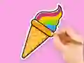 खेल Coloring Book: Rainbow Ice Cream ऑनलाइन