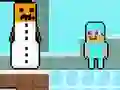 खेल Noob vs Pro Snowman ऑनलाइन