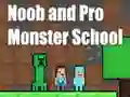 खेल Noob and Pro Monster School ऑनलाइन