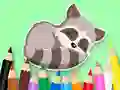 खेल Coloring Book: Baby Raccoon ऑनलाइन