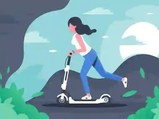 खेल Electric scooter rides jigsaw ऑनलाइन