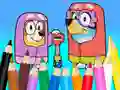 खेल Coloring Book: Bluey Flossing Grannies ऑनलाइन