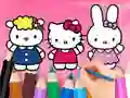 खेल Coloring Book: Hello Kitty With Friends ऑनलाइन