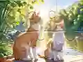 खेल Jigsaw Puzzle: Cats In Pairs ऑनलाइन