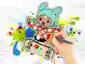 खेल Coloring Book: Toca Boca Skateboard ऑनलाइन