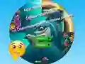 खेल Round Jigsaw Puzzle Collect Pictures of Funny Ocean Inhabitants ऑनलाइन
