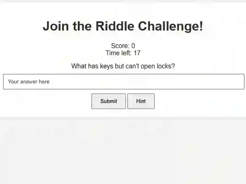 खेल Riddle Challenge ऑनलाइन