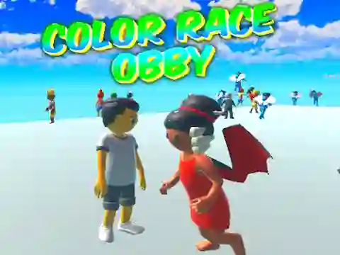 खेल Color Race Obby ऑनलाइन