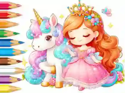 खेल Coloring Book: Unicorn Secret Whisper ऑनलाइन