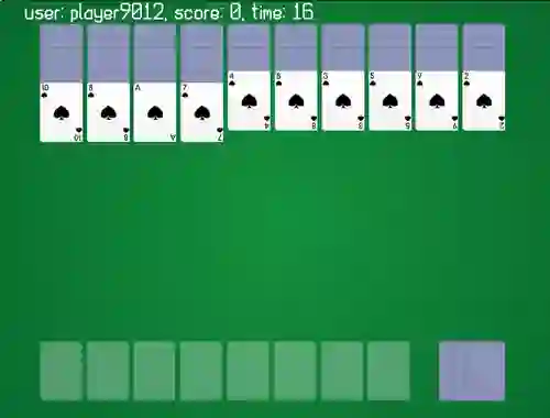 खेल Spider Solitaire Classic Ver ऑनलाइन