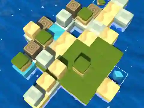 खेल Cube Island: ASMR Relax Puzzle ऑनलाइन