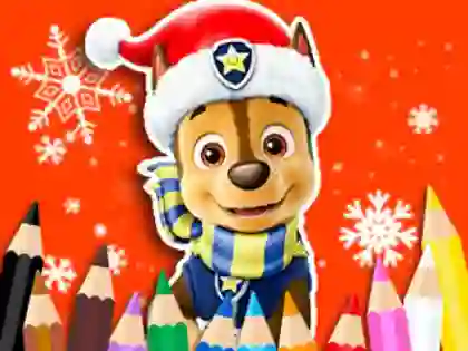खेल Coloring Book: PAW Patrol Christmas ऑनलाइन