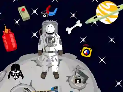 खेल Stickman in Space ऑनलाइन