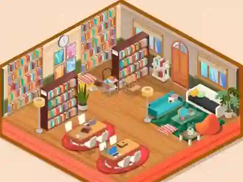 खेल Decor: My Library ऑनलाइन
