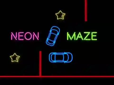 खेल Neon Car Maze ऑनलाइन