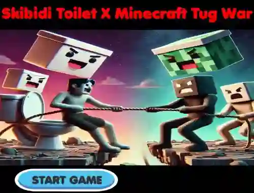 खेल Skibidi Toilet X Minecraft Tug War ऑनलाइन