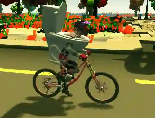 खेल Skibidi Toilet Bike Riding ऑनलाइन