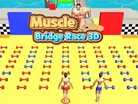 खेल Muscle Bridge Race 3D ऑनलाइन