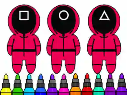 खेल Coloring Book: Squid Game Mask ऑनलाइन