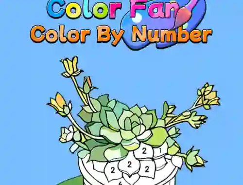 खेल Color Fan Color By Number ऑनलाइन