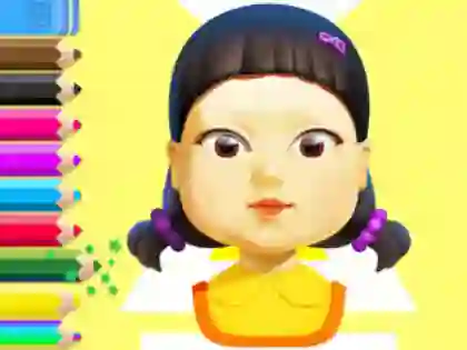 खेल Coloring Book: Squid Game Doll ऑनलाइन