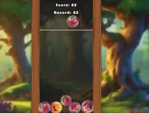 खेल Match Fruits In Bubbles! ऑनलाइन