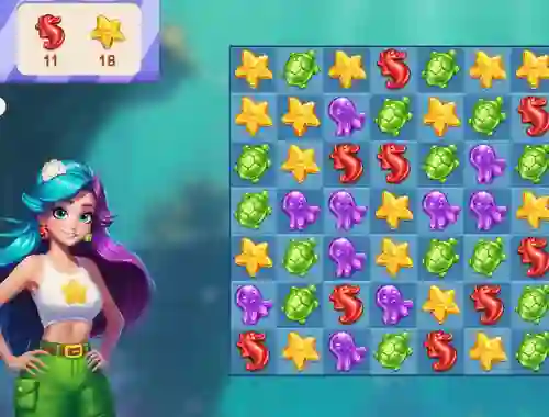 खेल Underwater Adventures: Match 3 ऑनलाइन
