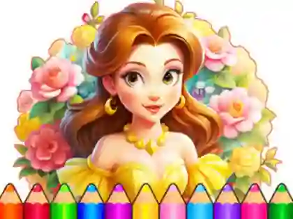 खेल Coloring Book: Flower Dress Up ऑनलाइन