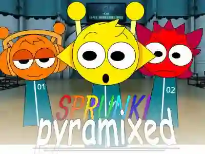 खेल Sprunki Pyramixed: Squid Game ऑनलाइन