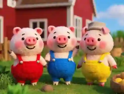 खेल Find The Differences: The 3 Little Pigs ऑनलाइन