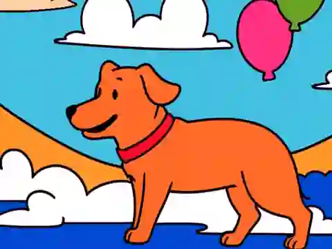 खेल Color By Code: Yellow Dog ऑनलाइन