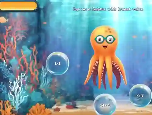 खेल Bubble Math Dive ऑनलाइन