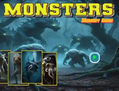 खेल Monsters Memory Game ऑनलाइन