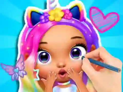 खेल Coloring Book: Fashion Barbie Princess ऑनलाइन
